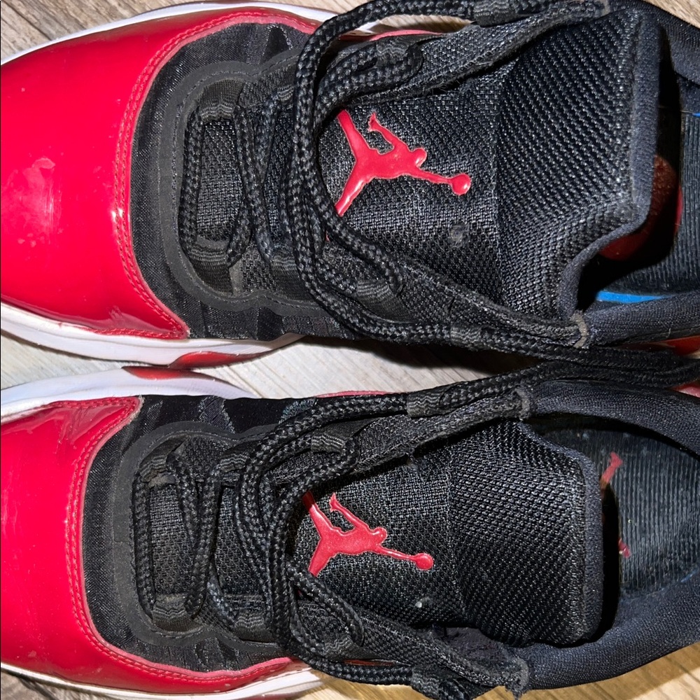Jordan Red and Black Athletic Shoes
